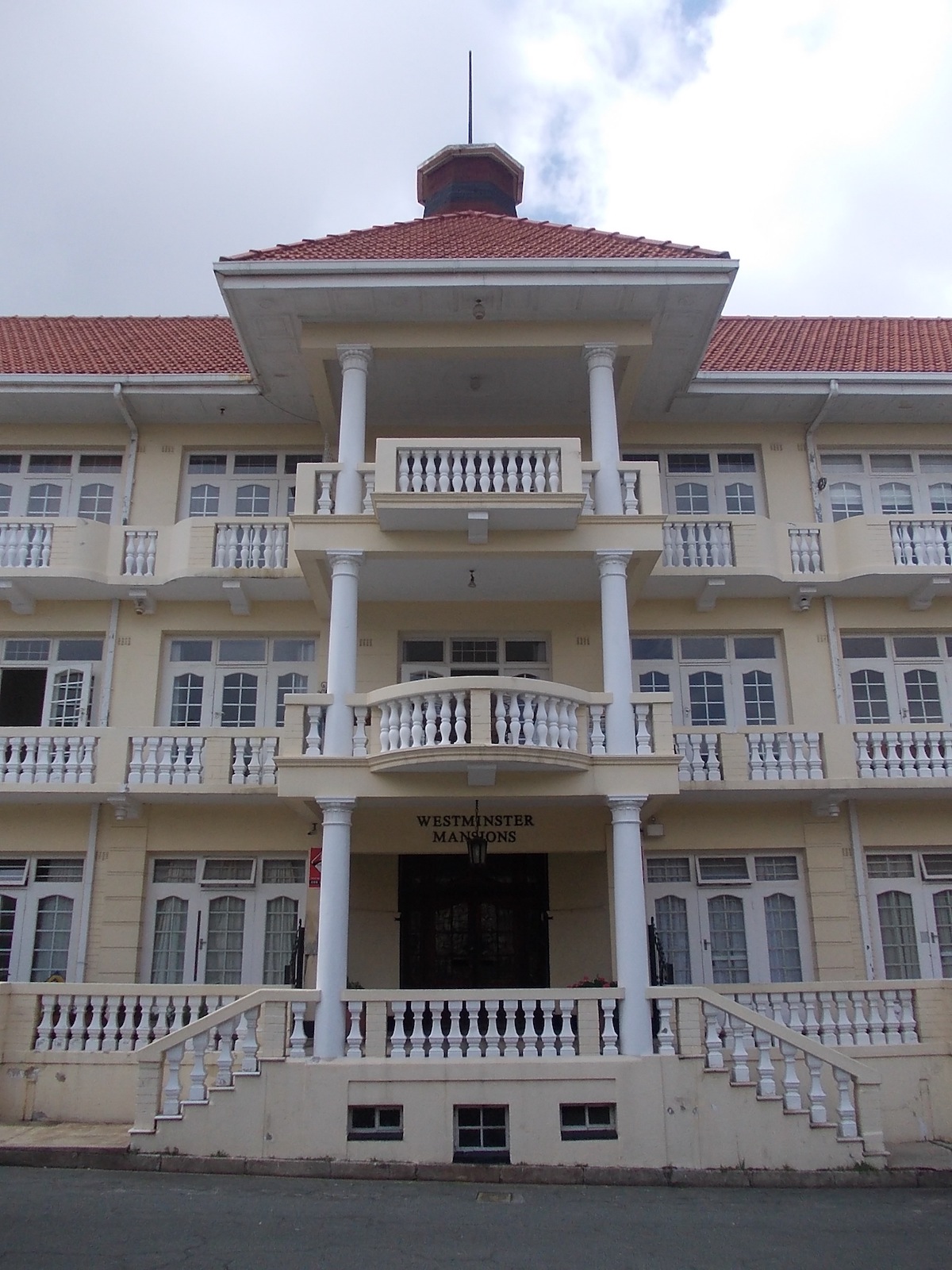 Westminster Mansions Entrance Heritage Portal 2012.jpg The